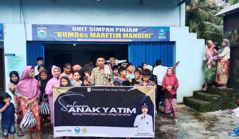 Berbagi Kebahagiaan di Bulan Ramadan, Pemdes dan Bumdes Mareje Timur Mengadakan Santunan Anak Yatim dan Orang Tua Jompo